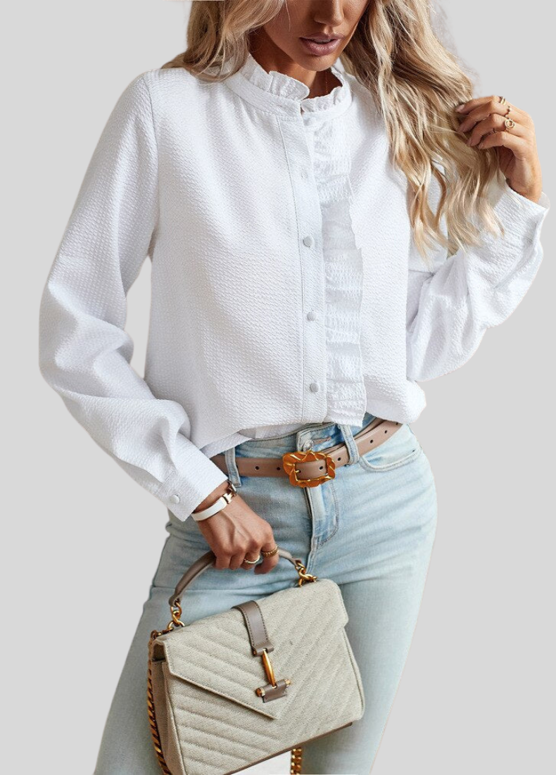 Urbanoval Elegant Ruffle Blouse