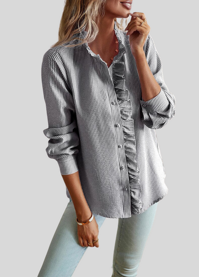 Urbanoval Elegant Ruffle Blouse