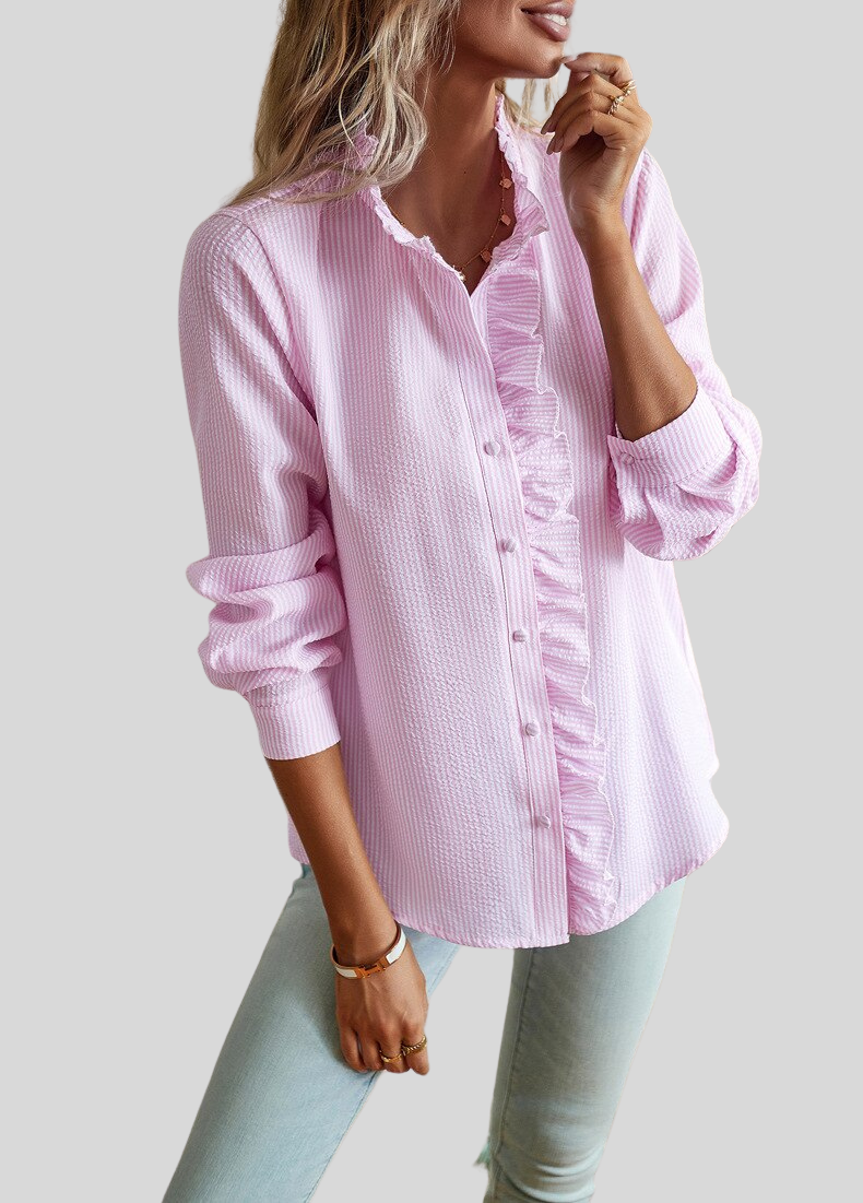 Urbanoval Elegant Ruffle Blouse