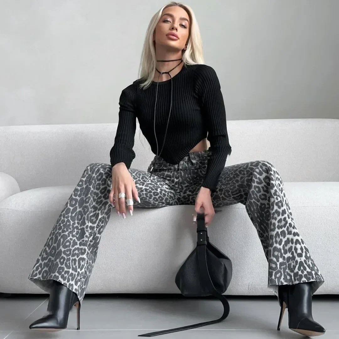 Metro Leopard Trousers