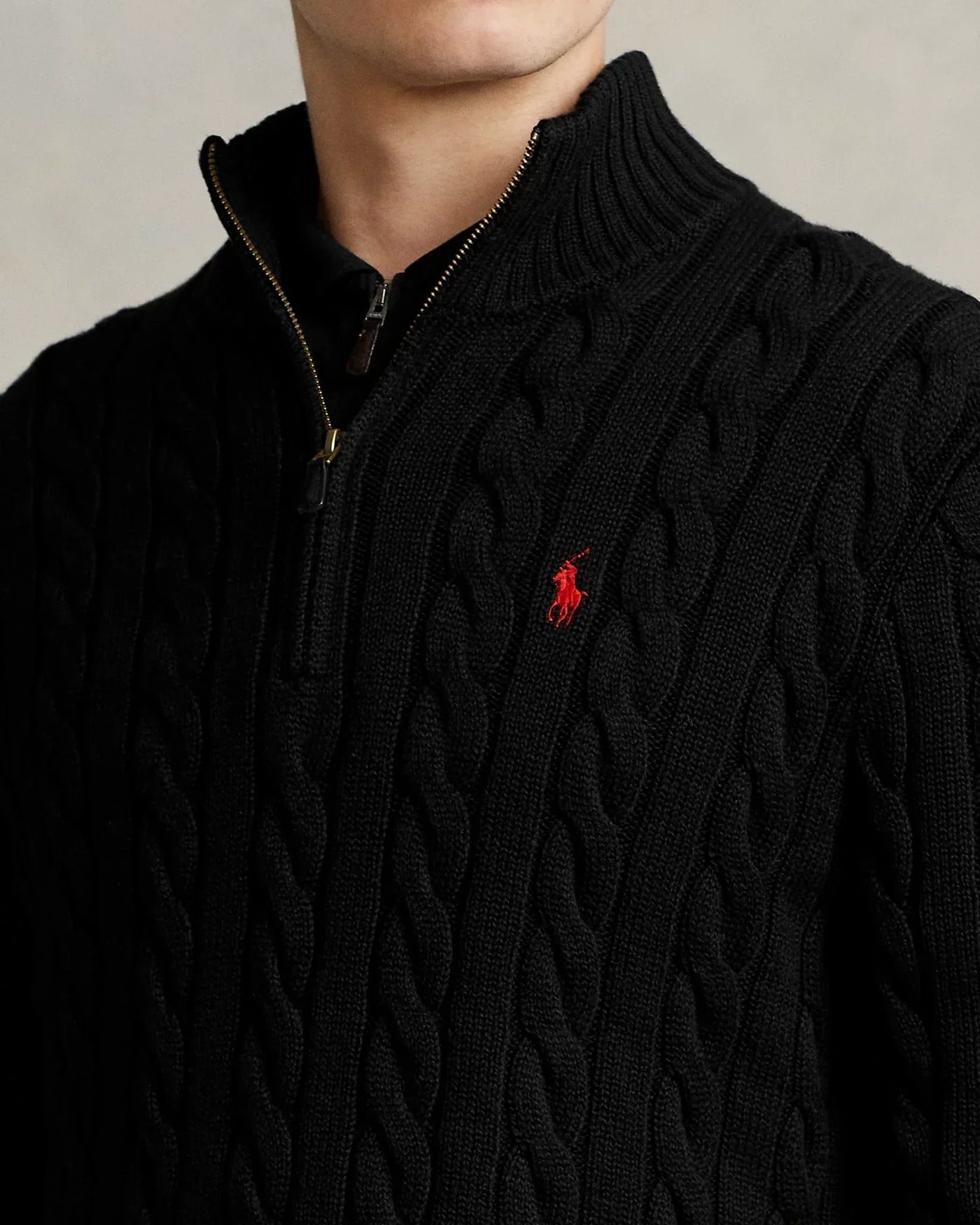 Urbanoval® - Polo RL Ribbed Knit Cotton Sweater